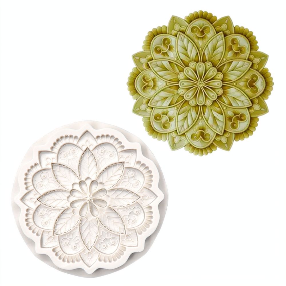 Soap Making Ins - Runde, blumenförmige Silikonform zum Backen, für